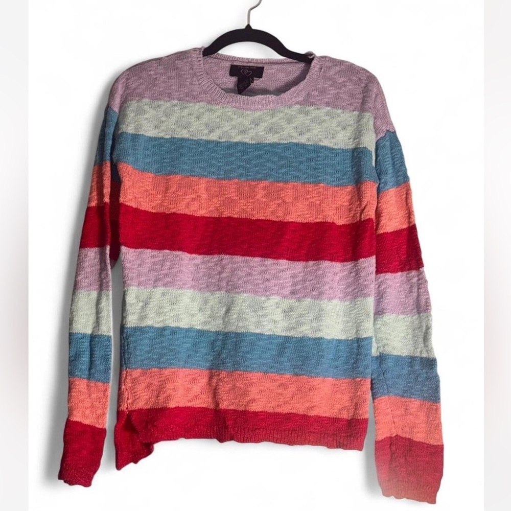 It's Our Time Multicolor Striped Sweater